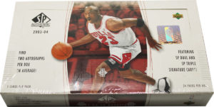 2003-04 Upper Deck SP Authentic Basketball Hobby Box