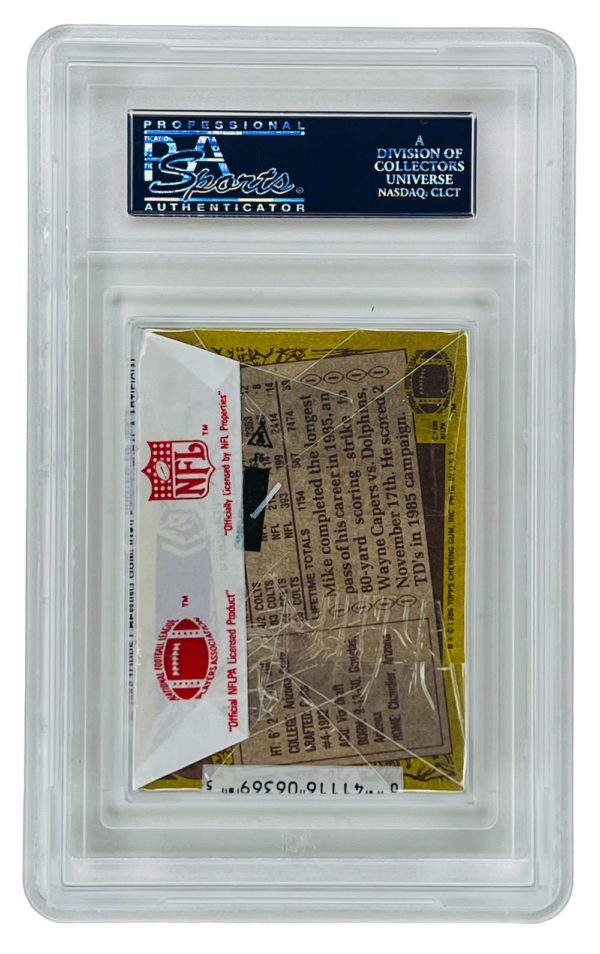 1986 Topps Football Cello Pack "Dickerson YC-Top/Pagel-Back" PSA 9