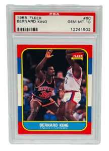 1986 Fleer Bernard King PSA 10