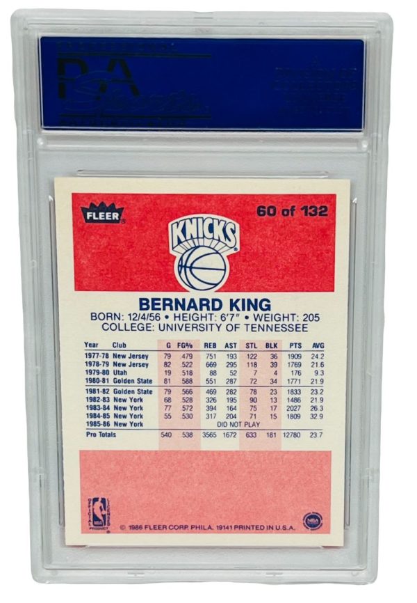 1986 Fleer Bernard King PSA 10