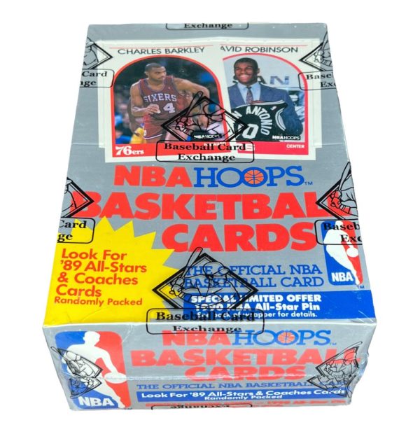 1989-90 NBA Hoops S1 Wax Box BBCE+FASC