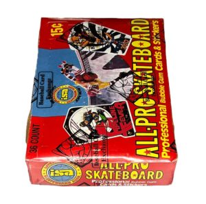1978 Donruss All-Pro Skateboard Wax Box (BBCE)