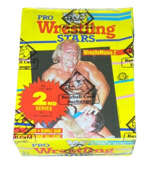 1985 O Pee Chee WWF Pro Wrestling Stars WrestleMania 2 Wax Box (BBCE+Tape Intact)