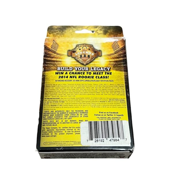 2013 Topps Football Factory Sealed Hanger Box