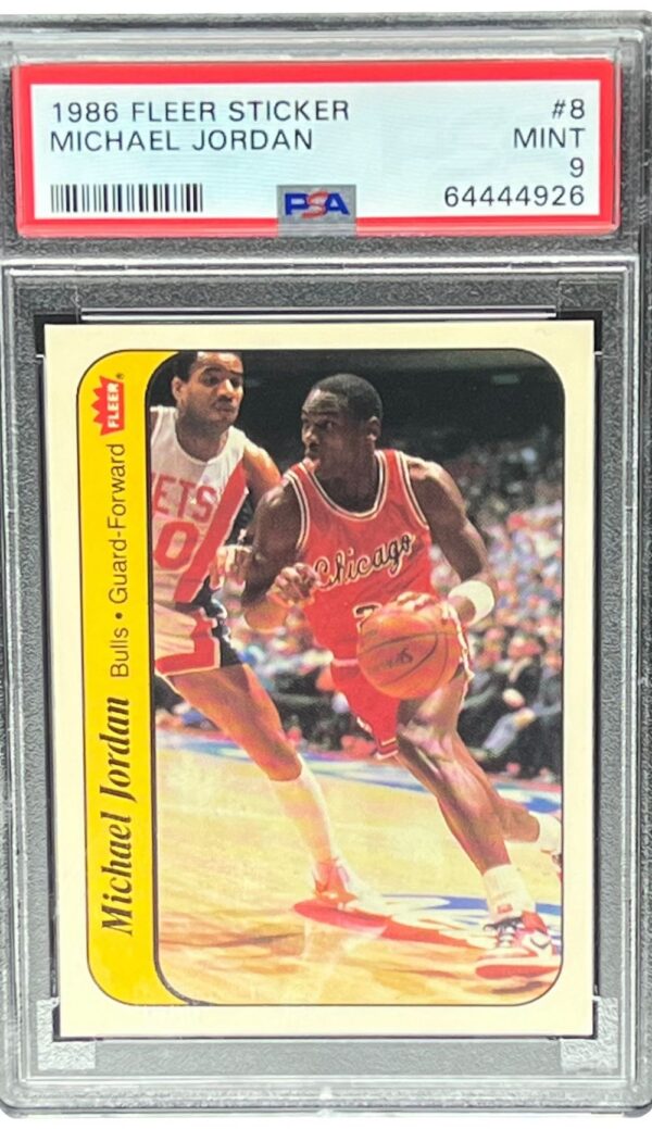 1986 Fleer Michael Jordan Rookie Sticker (PSA 9)