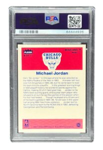 1986 Fleer Michael Jordan Rookie Sticker (PSA 9)