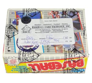 1989 Fleer Baseball Wax Box Error Code 83621 (BBCE+FASC)