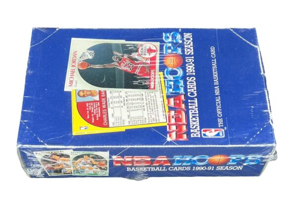 1990-91 NBA Hoops S1 Wax Box Michael Jordan On Box Top