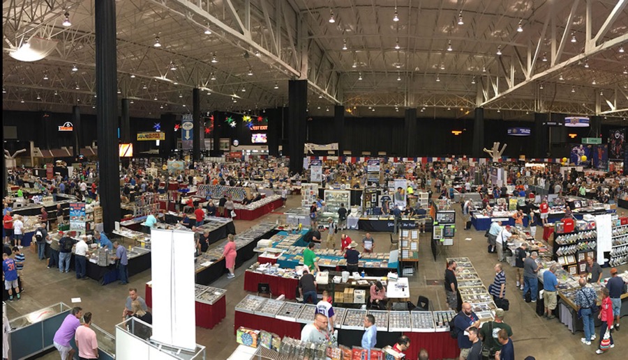 The National Sports Collectors Convention floor