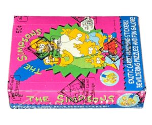 1990 Topps The Simpsons Wax Box (BBCE+FASC)