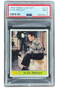 1969 Panini Cantanti Elvis Presley (PSA 9)