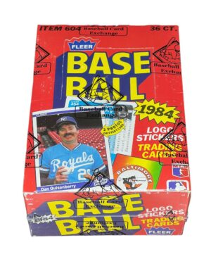 1984 Fleer Baseball Wax Box (BBCE+FASC)
