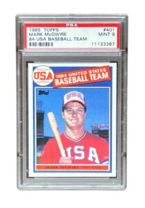 1985 Topps Mark McGwire (PSA 9)