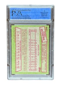 1985 Topps Mark McGwire (PSA 9)