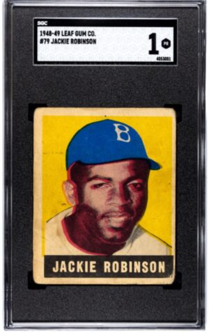 1948 Leaf Jackie Robinson (SGC 1) Cert# 4053051