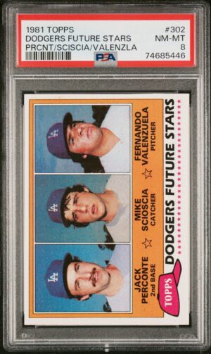 1981 Topps Dodgers Future Stars (PSA 8)