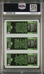 2003 Topps Rookie Matrix James/Milicic/Anthony (PSA 8)