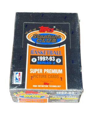 1992-93 Topps Stadium Club Basketball Series 2 Wax Box