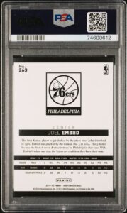 2014 Panini NBA Hoops Green Parallel Joel Embiid (PSA 9)
