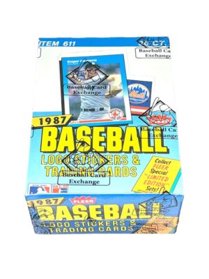 1987 Fleer Baseball Wax Box (BBCE)