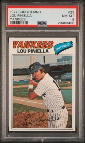 1977 Burger King Lou Piniella (PSA 8)