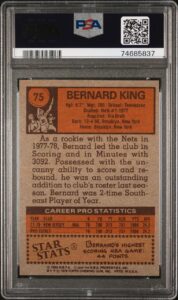 1978 Topps Bernard King (PSA 5)