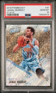 2016 Panini Day Jamal Murray Static Parallel 9 of 10 (PSA 10)